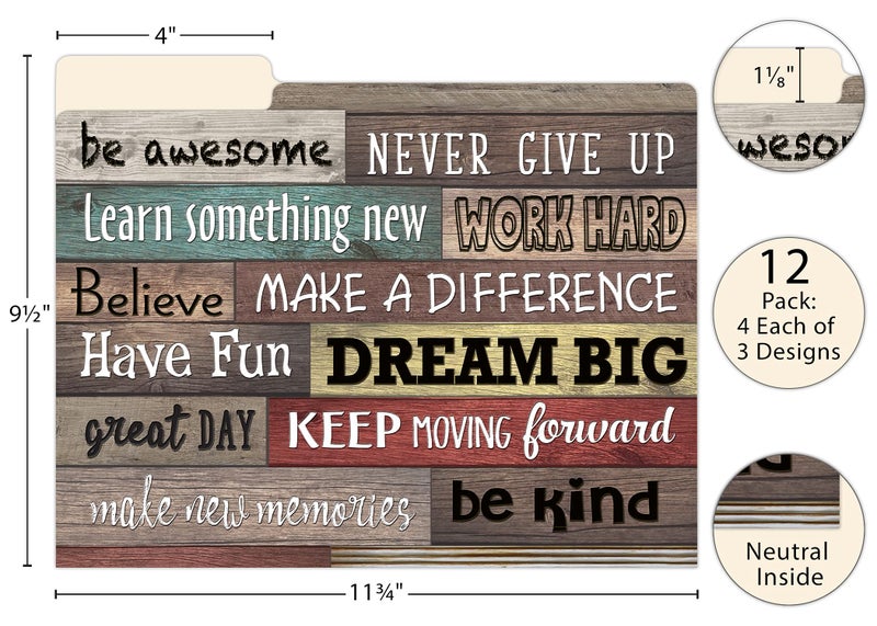 Teacher Created Resources Farmhouse Chic File Folders (TCR8540) - Image 3